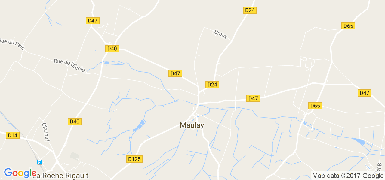 map de la ville de Maulay