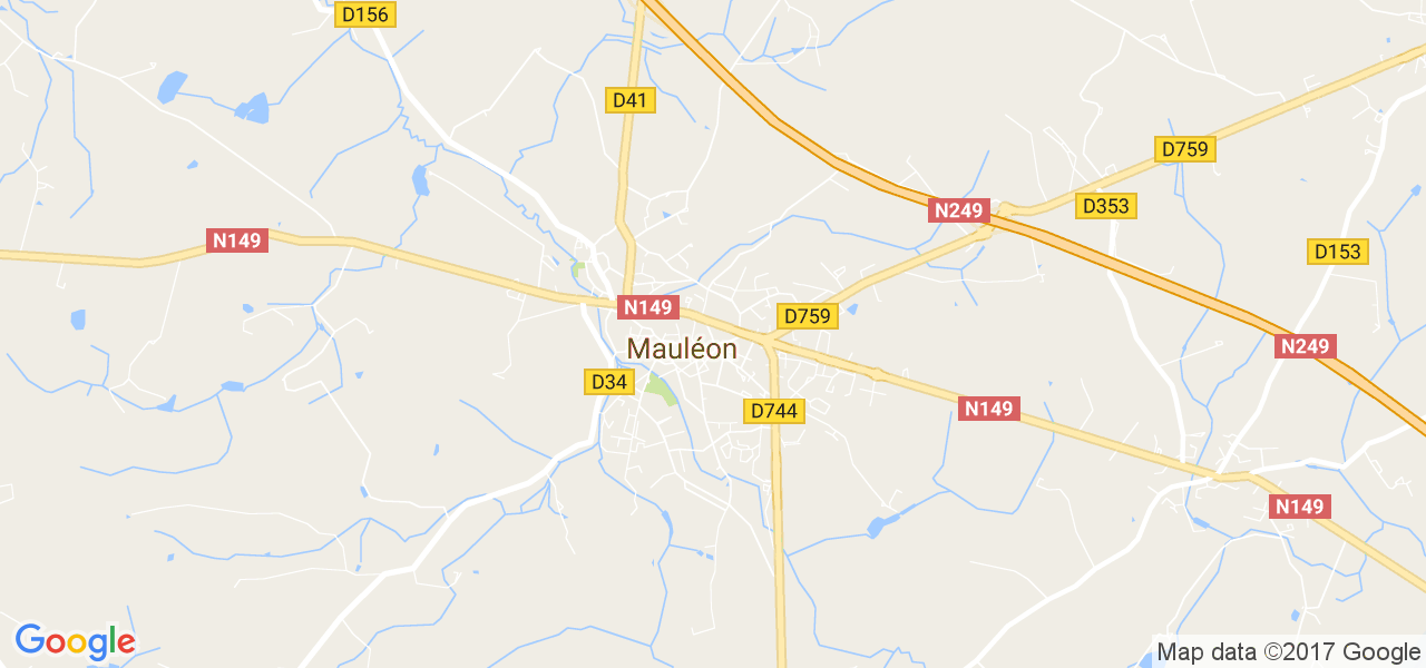 map de la ville de Mauléon