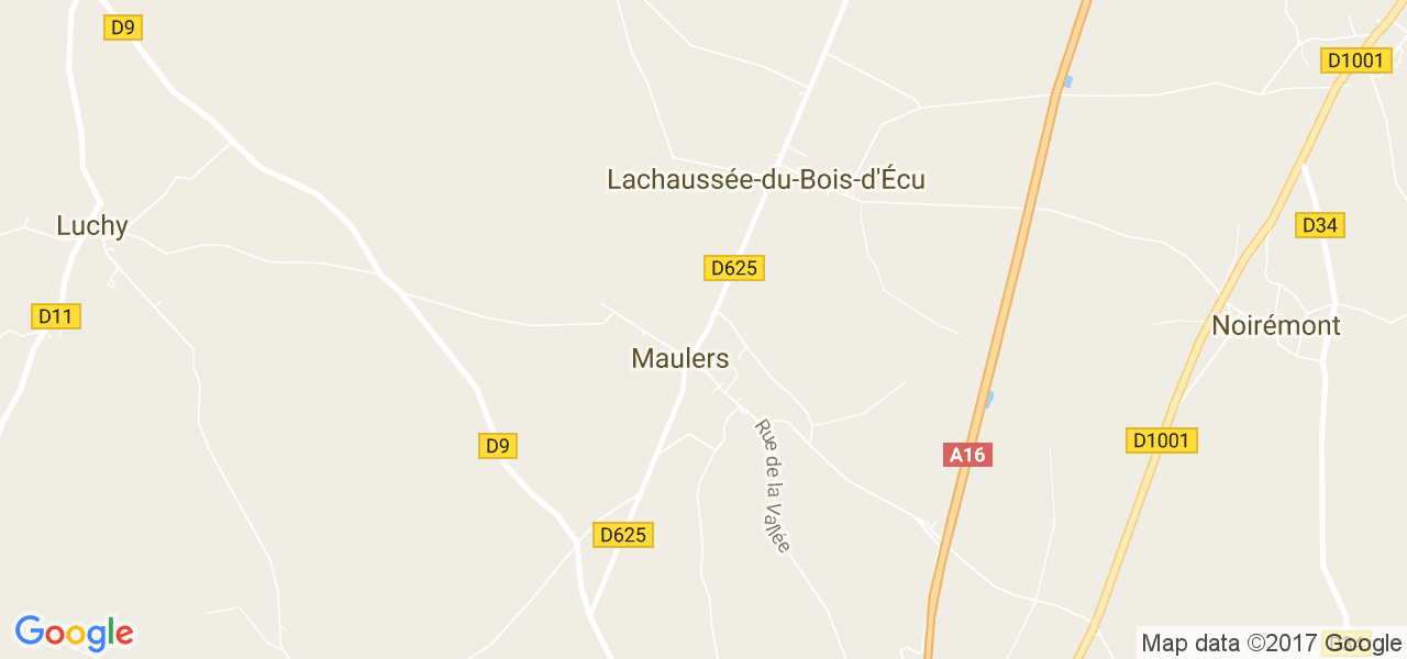 map de la ville de Maulers