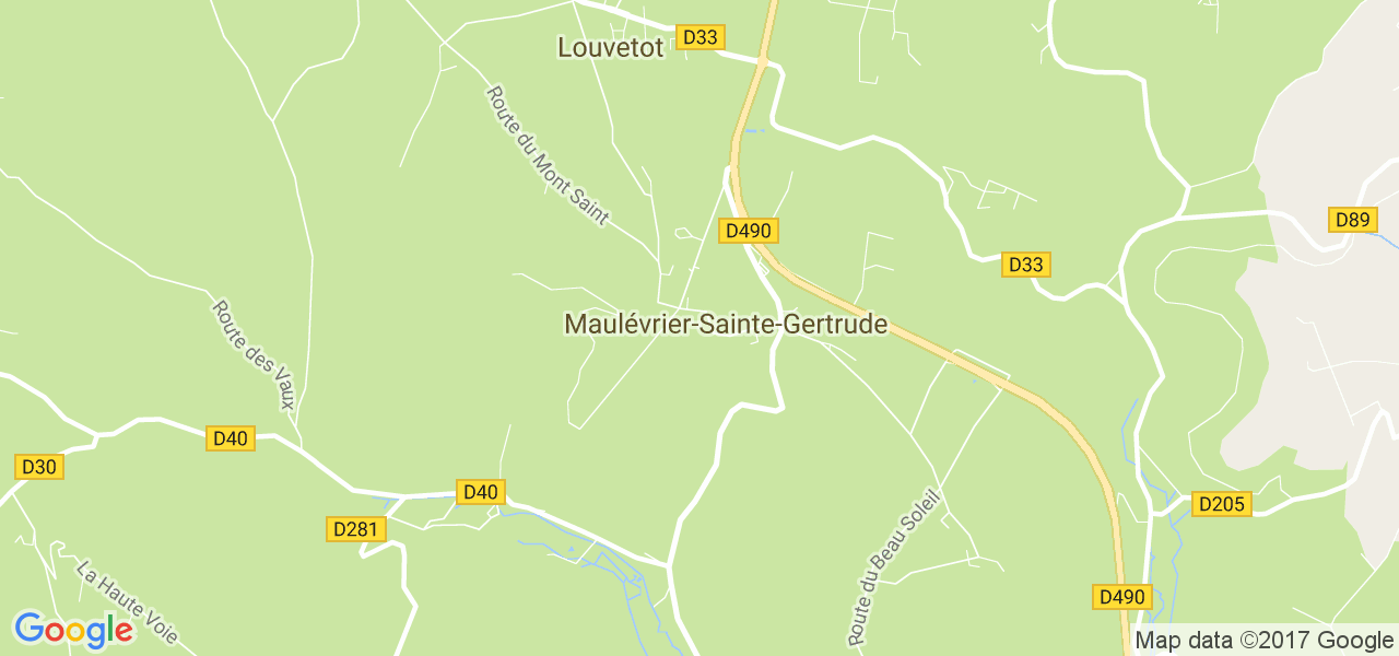 map de la ville de Maulévrier-Sainte-Gertrude