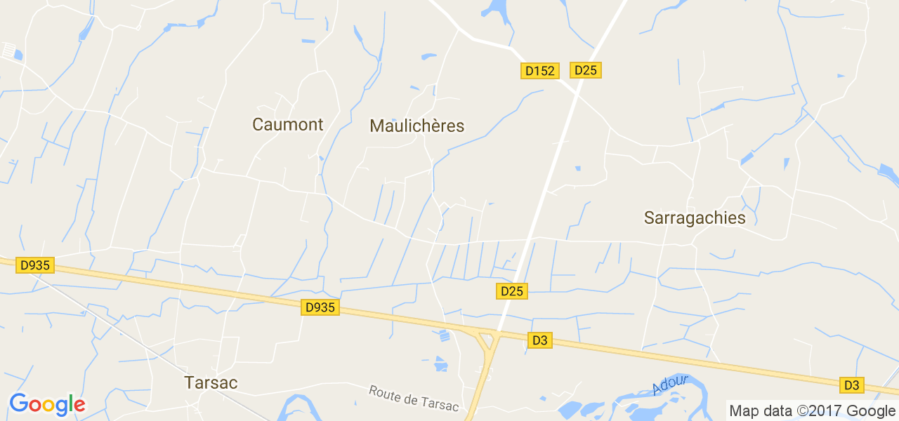 map de la ville de Maulichères