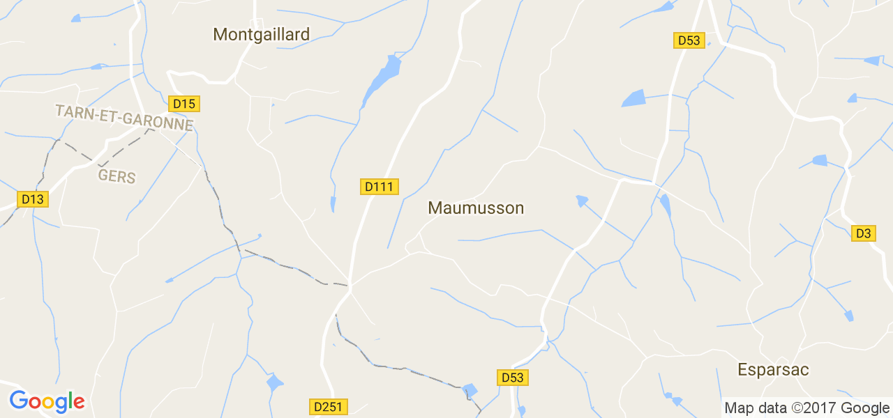 map de la ville de Maumusson