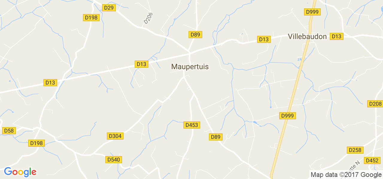 map de la ville de Maupertuis