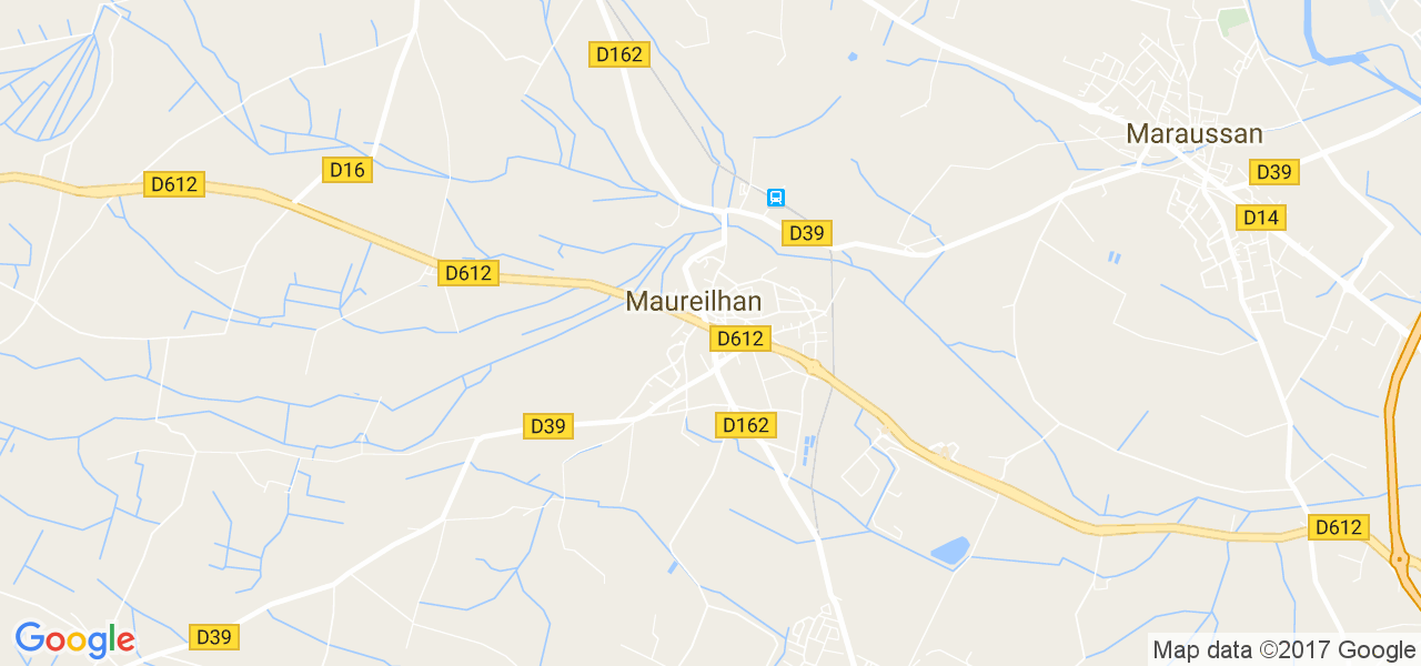 map de la ville de Maureilhan