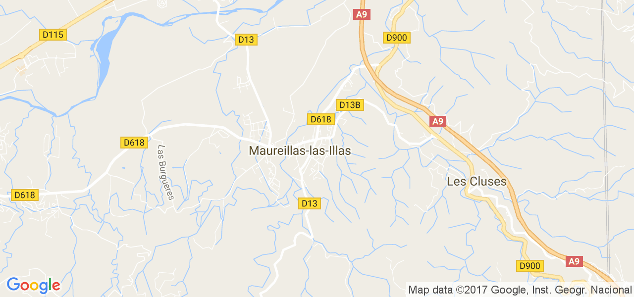 map de la ville de Maureillas-las-Illas