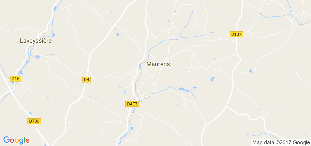 map de la ville de Maurens