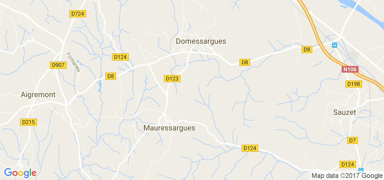 map de la ville de Mauressargues