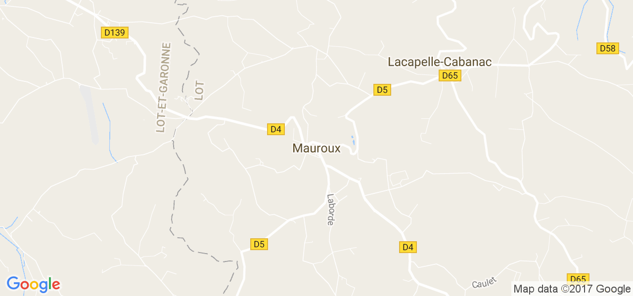 map de la ville de Mauroux