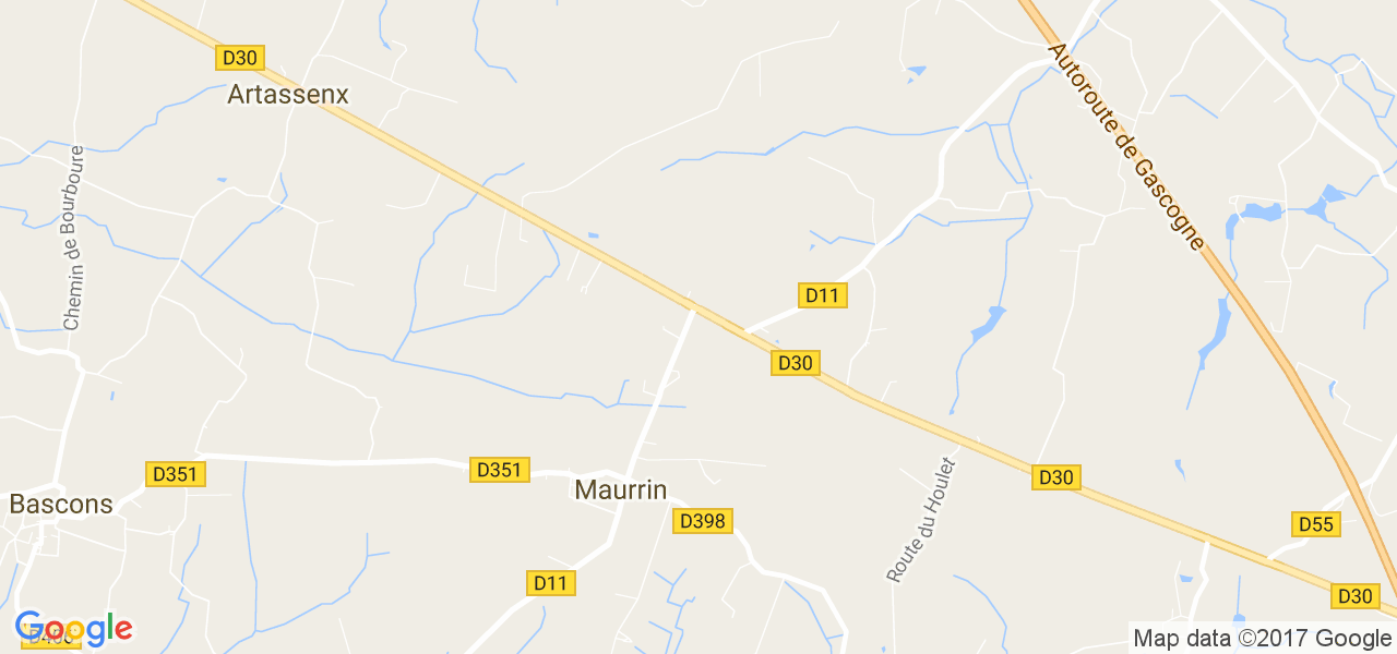 map de la ville de Maurrin