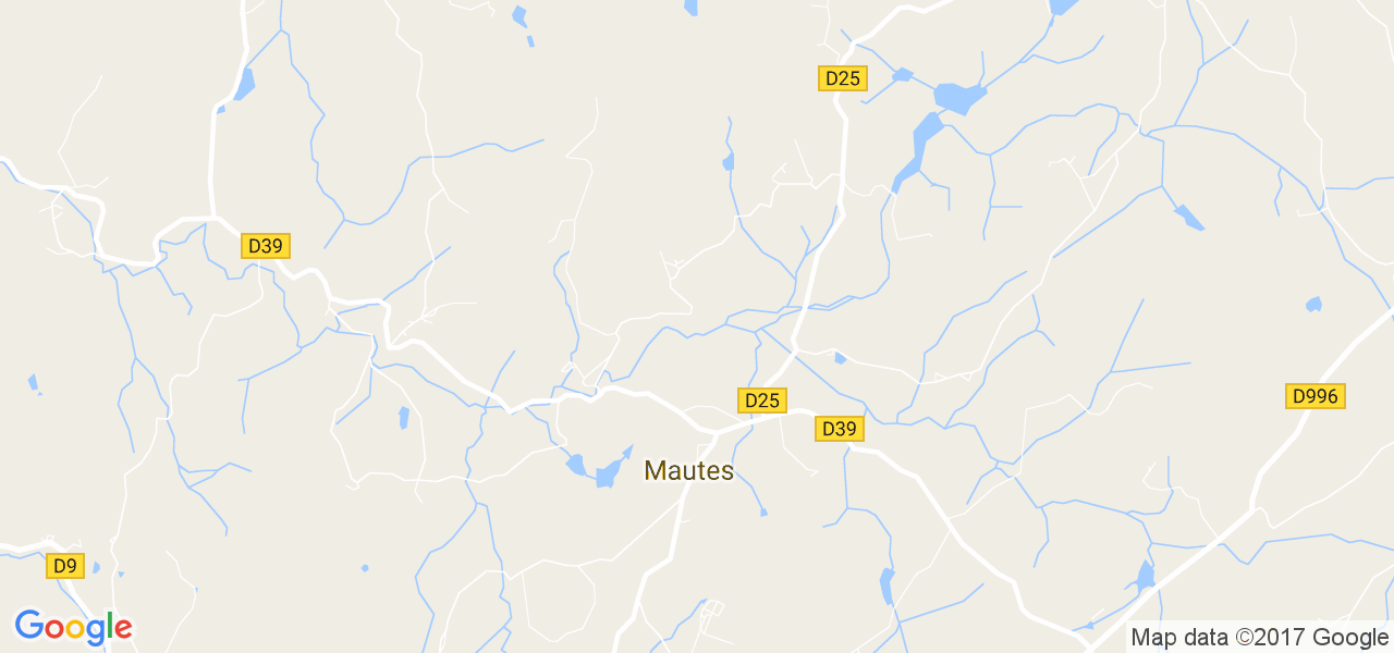 map de la ville de Mautes