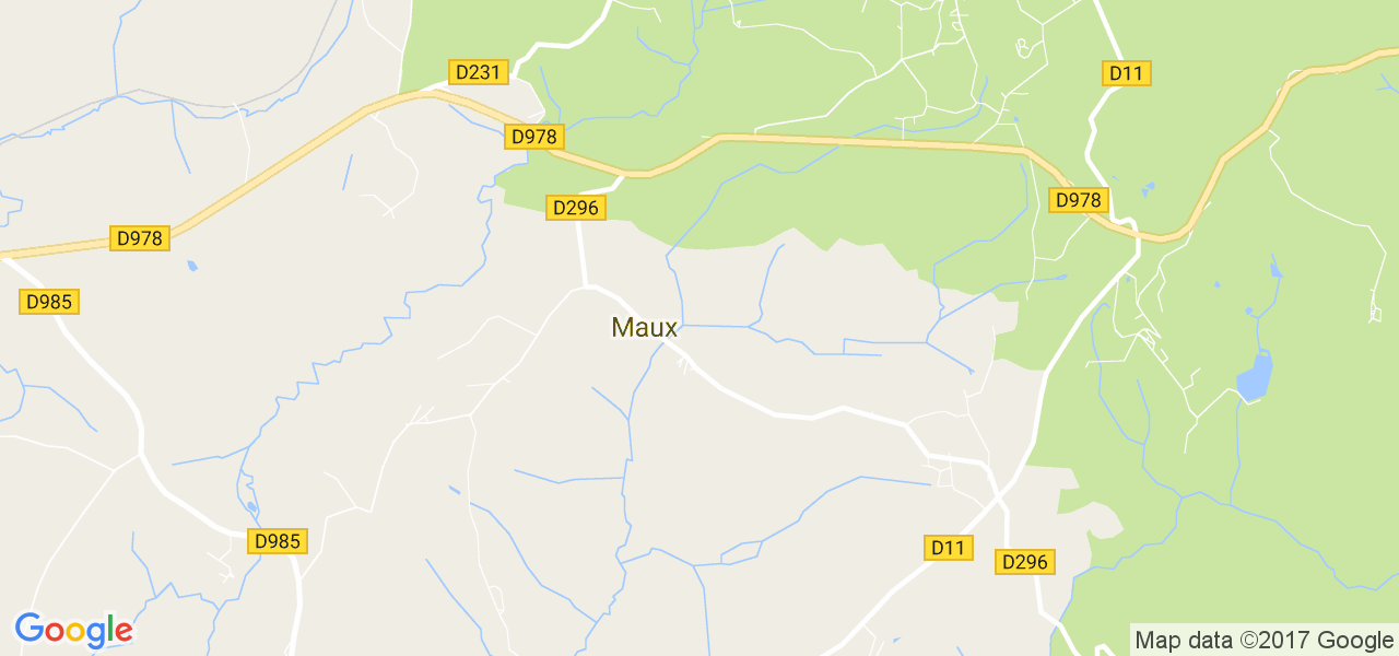 map de la ville de Maux