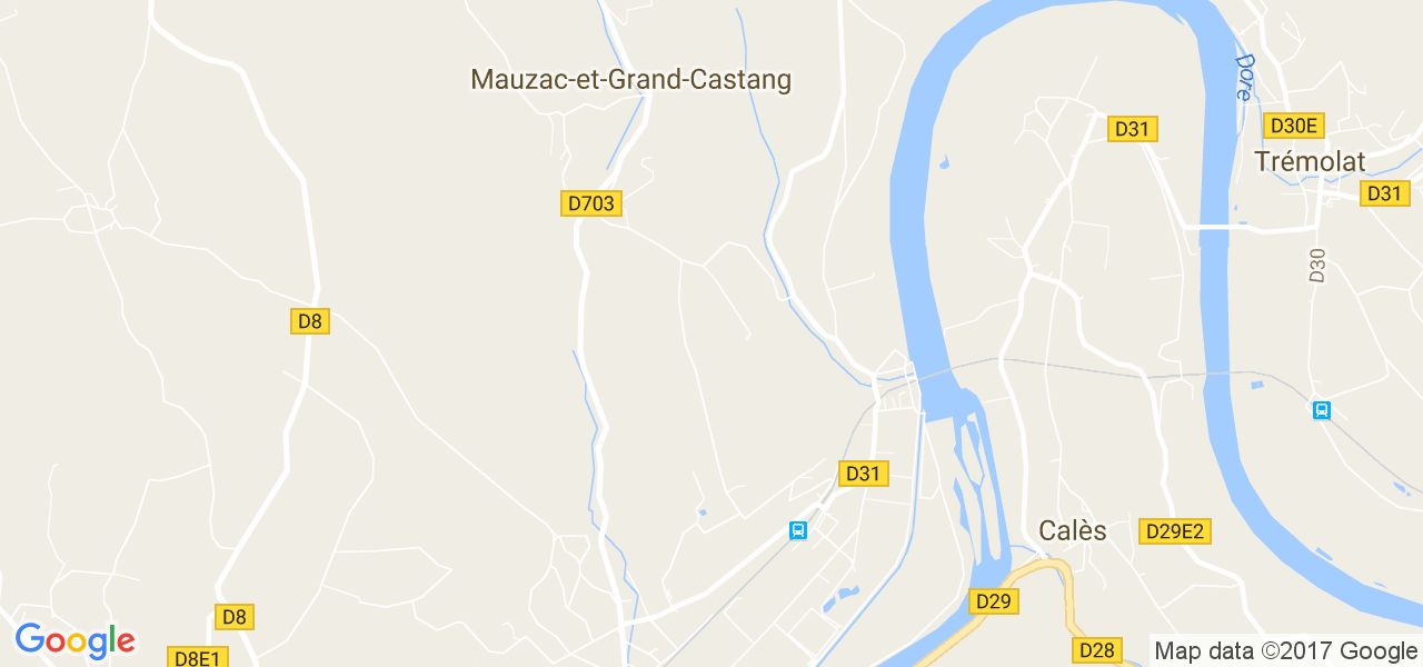 map de la ville de Mauzac-et-Grand-Castang