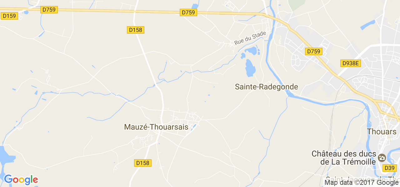 map de la ville de Mauzé-Thouarsais