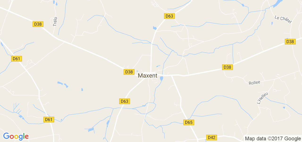 map de la ville de Maxent