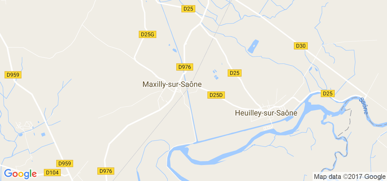 map de la ville de Maxilly-sur-Saône