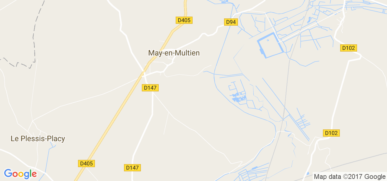 map de la ville de May-en-Multien