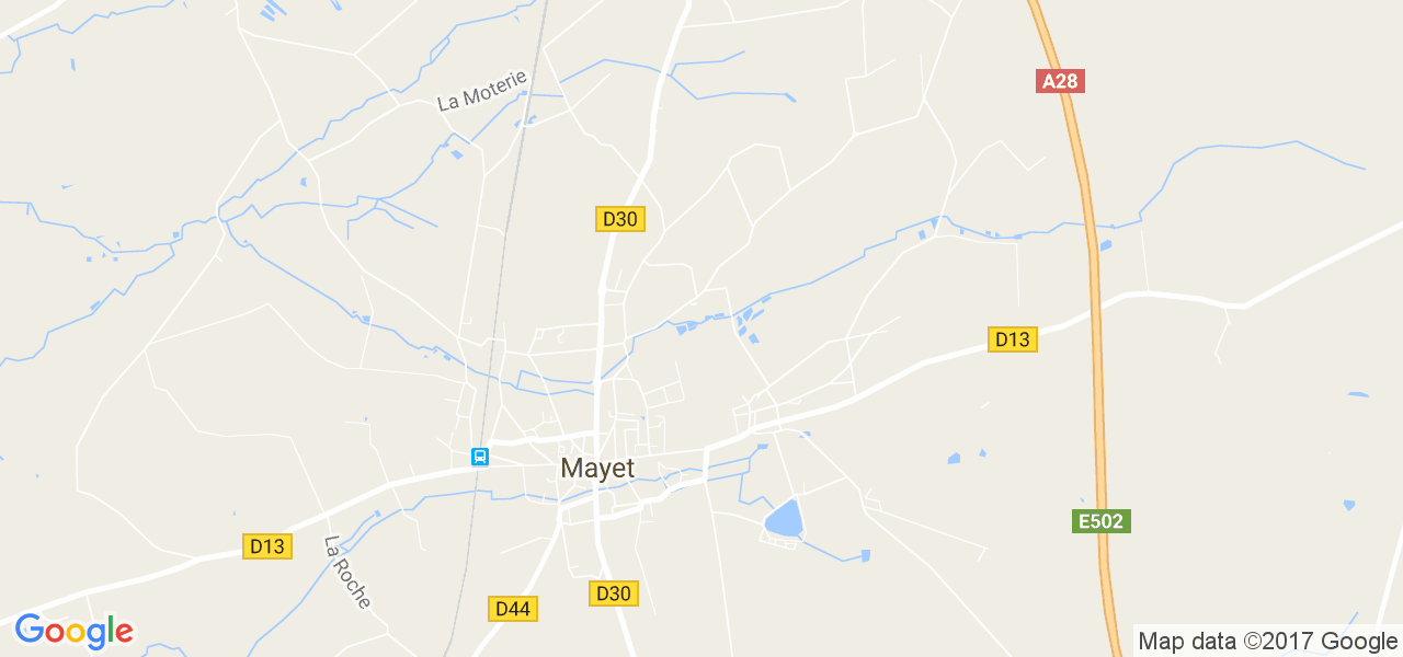 map de la ville de Mayet