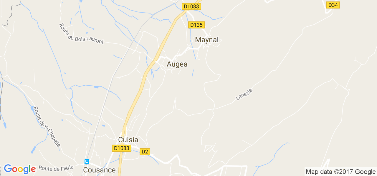 map de la ville de Maynal