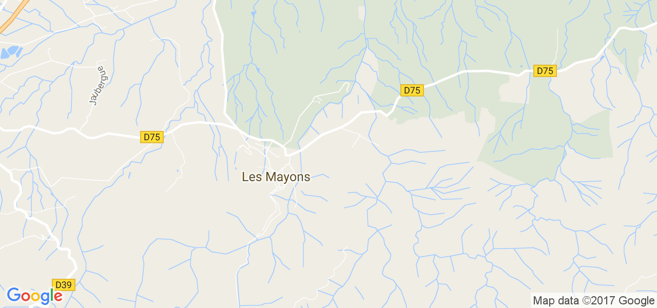 map de la ville de Mayons