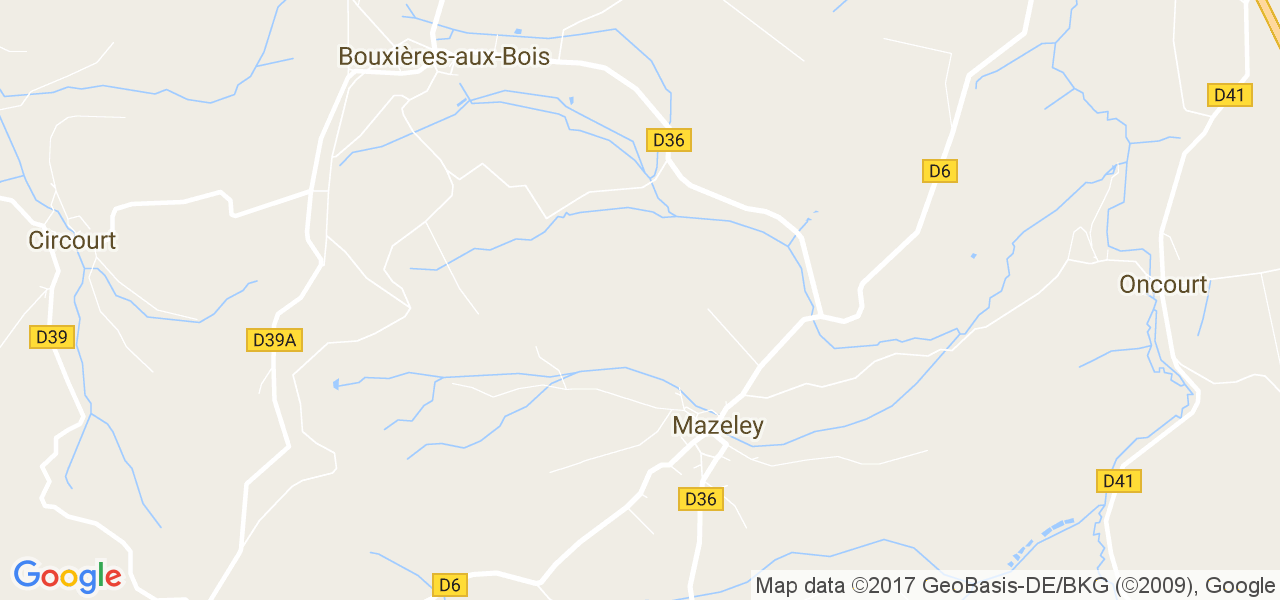 map de la ville de Mazeley