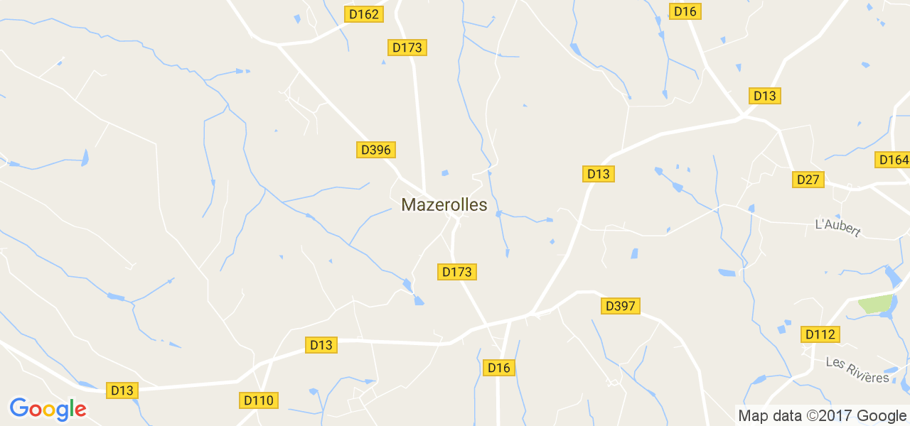 map de la ville de Mazerolles