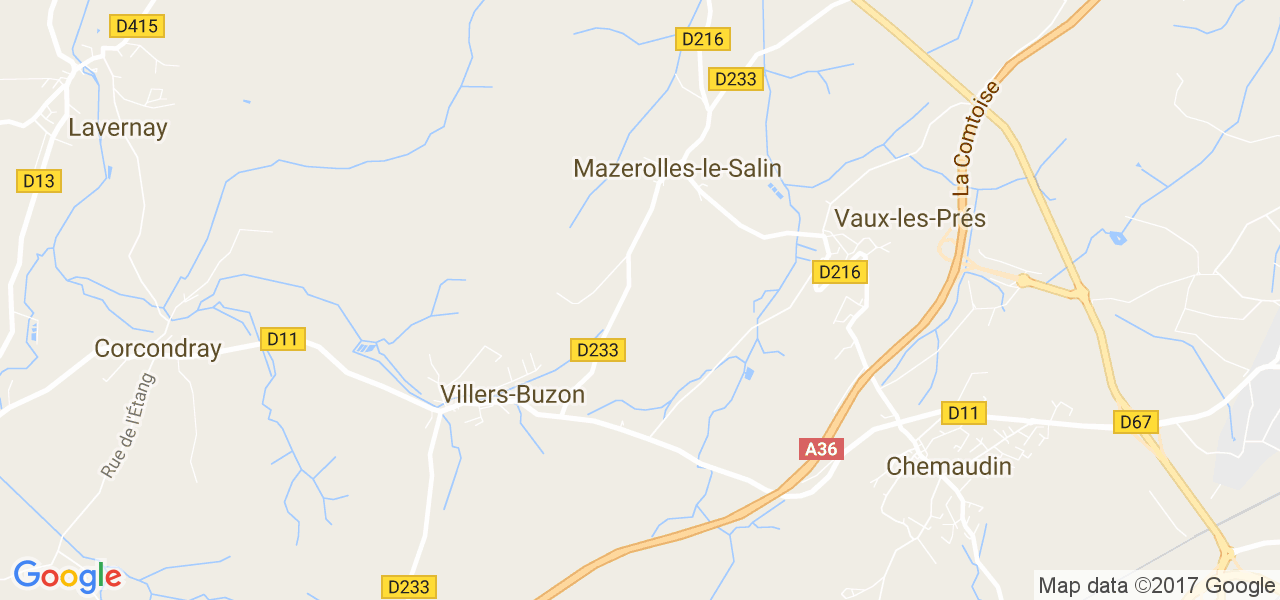 map de la ville de Mazerolles-le-Salin