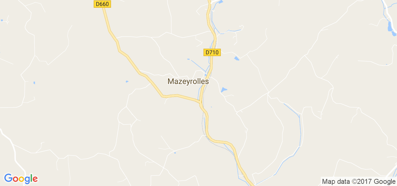 map de la ville de Mazeyrolles