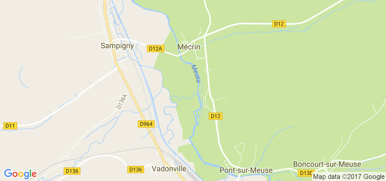 map de la ville de Mécrin