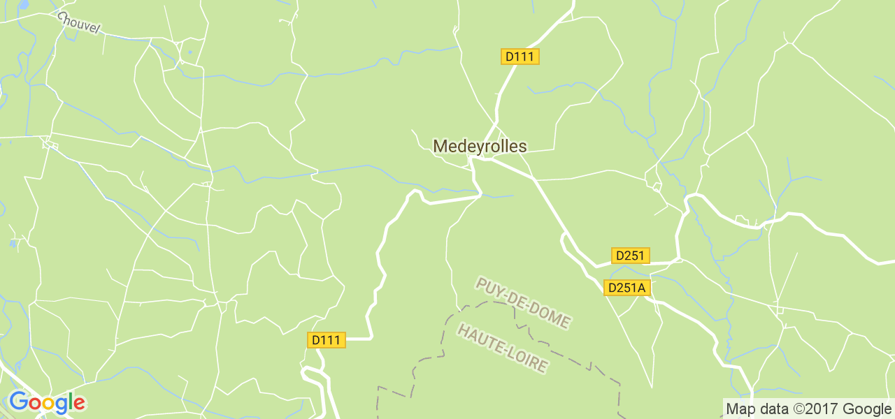 map de la ville de Medeyrolles