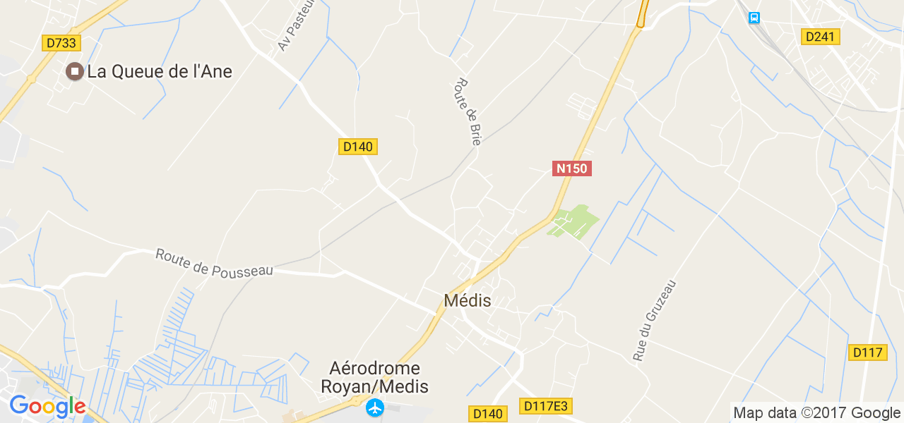 map de la ville de Médis