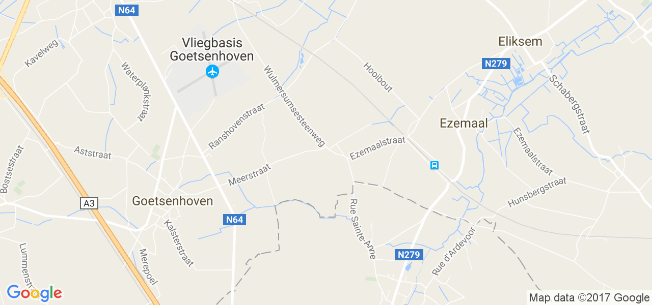 map de la ville de Meer