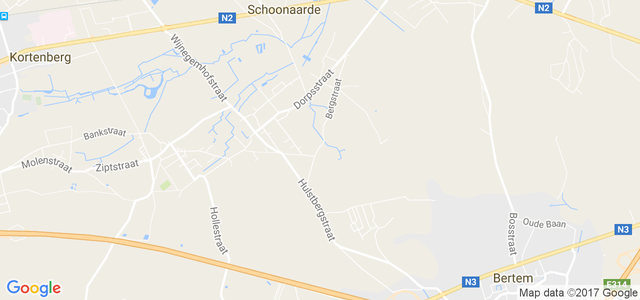 map de la ville de Meerbeek