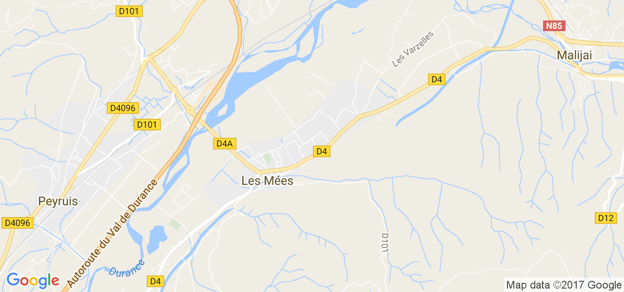 map de la ville de Mées