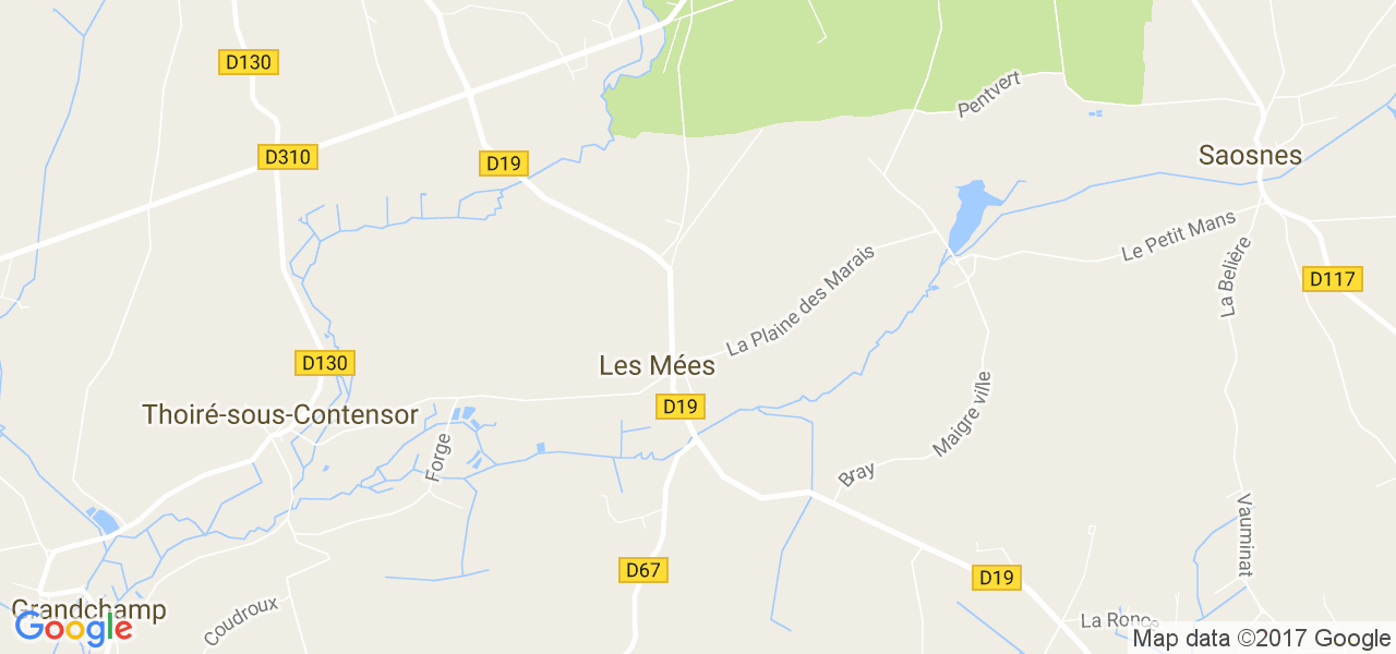 map de la ville de Mées