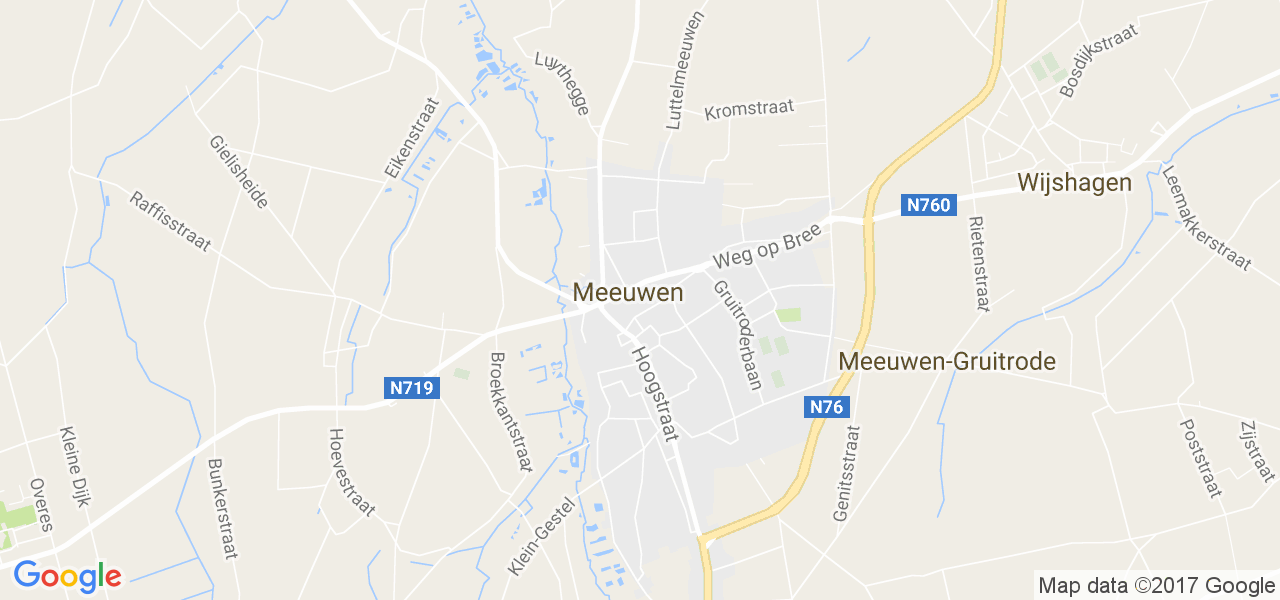 map de la ville de Meeuwen