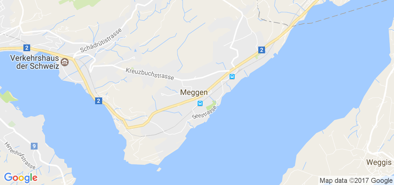 map de la ville de Meggen