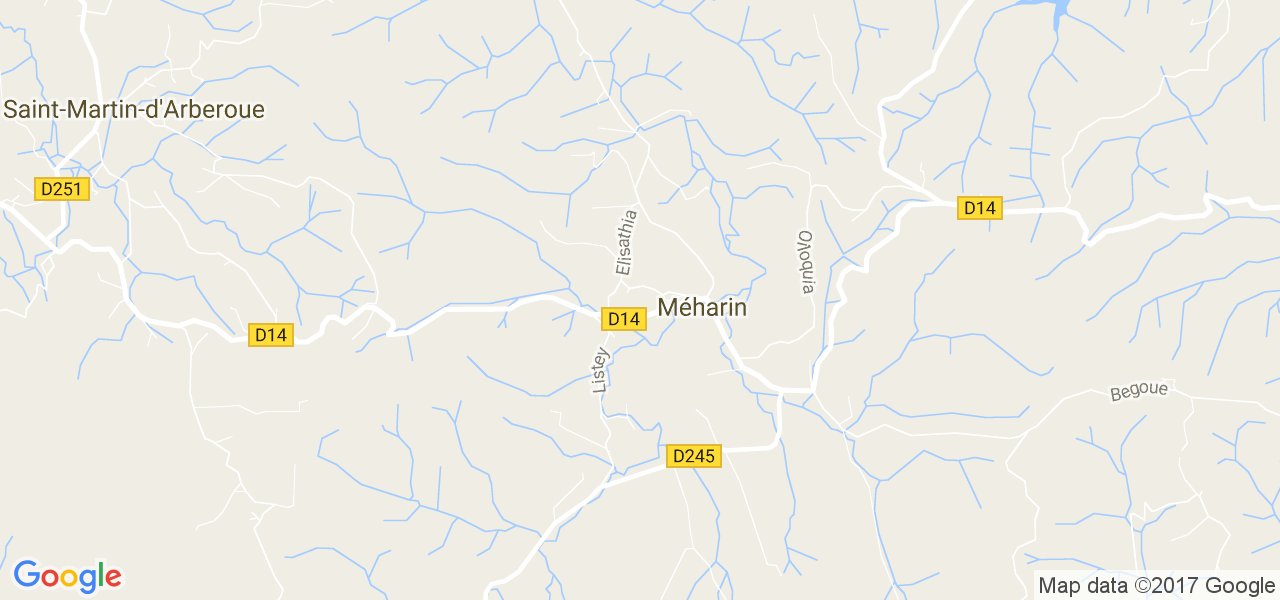 map de la ville de Méharin