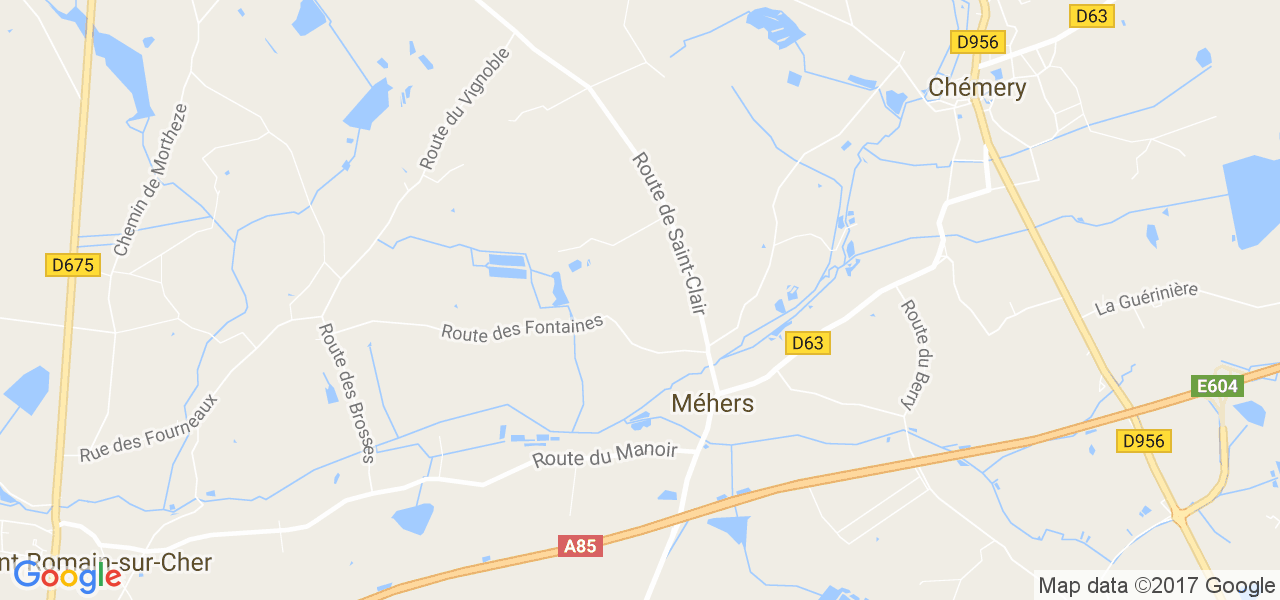 map de la ville de Méhers