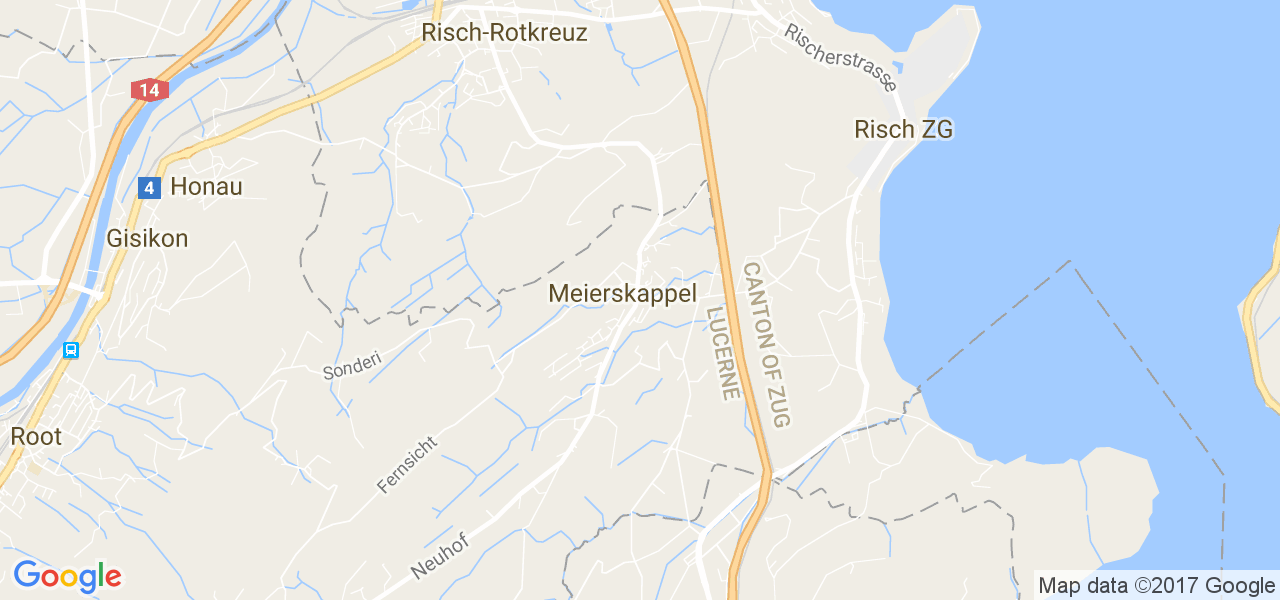 map de la ville de Meierskappel