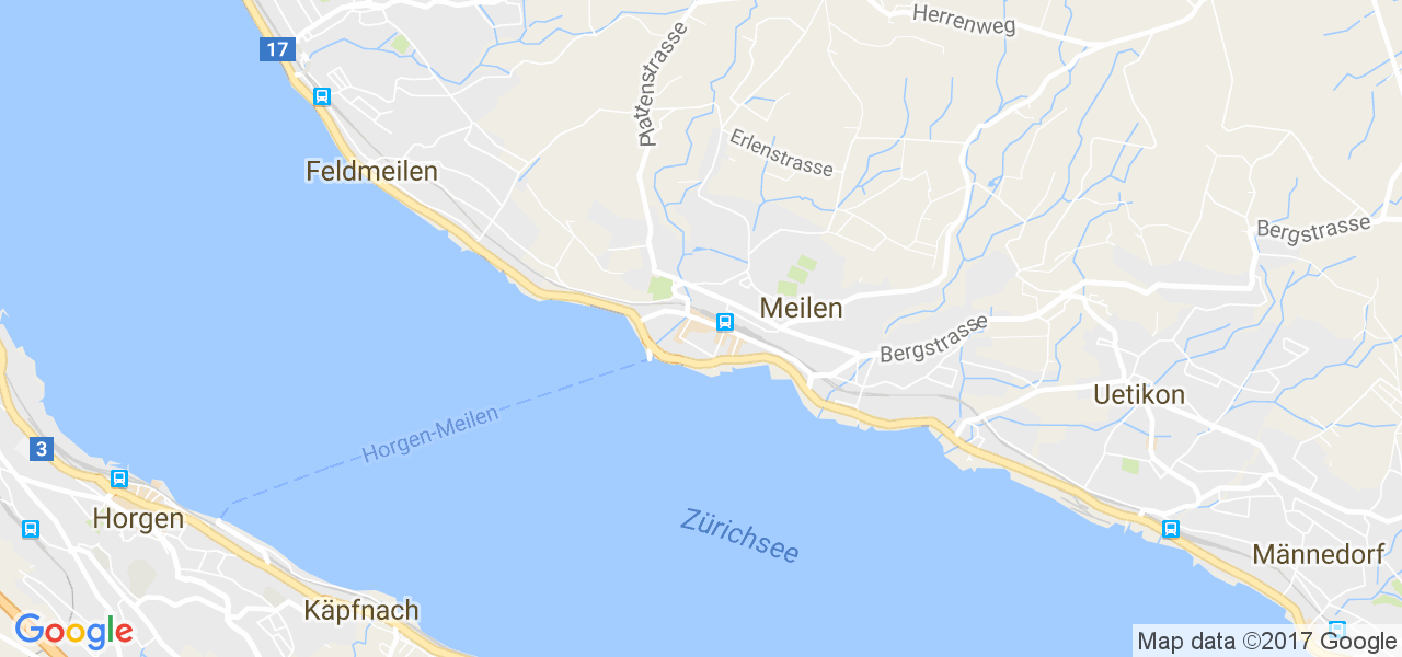 map de la ville de Meilen