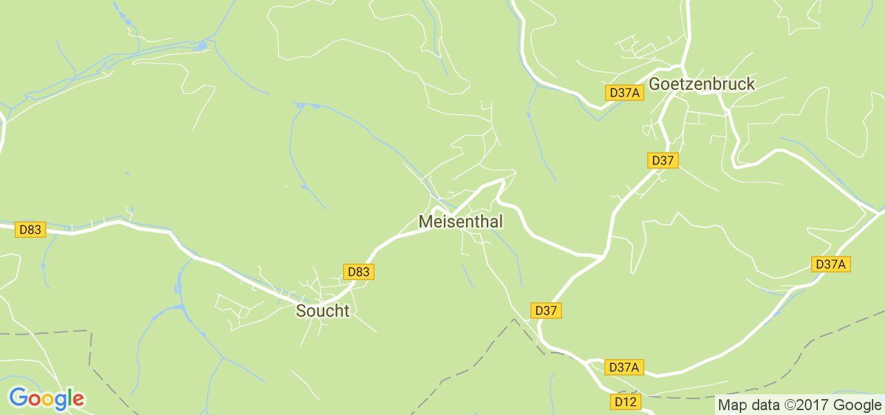 map de la ville de Meisenthal