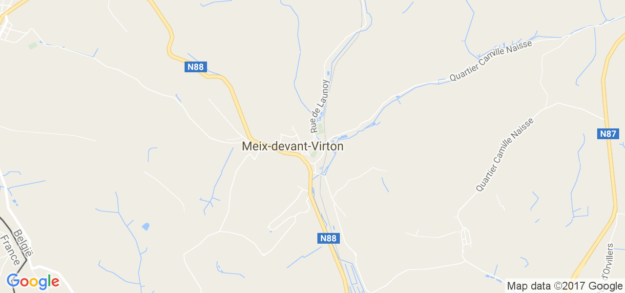 map de la ville de Meix-Devant-Virton