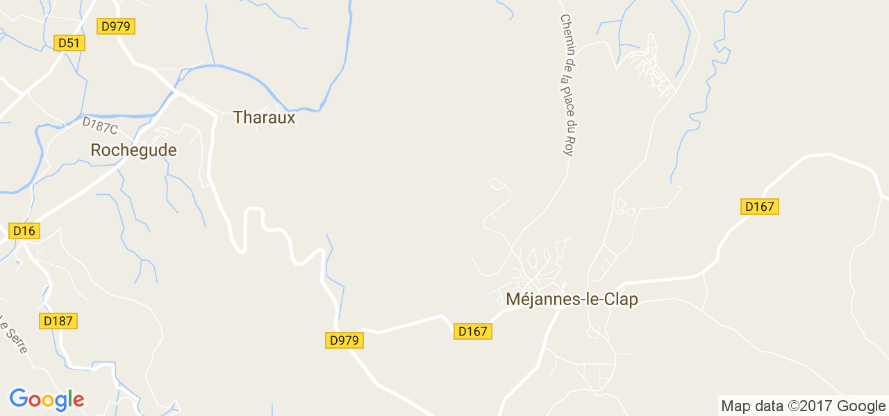 map de la ville de Méjannes-le-Clap