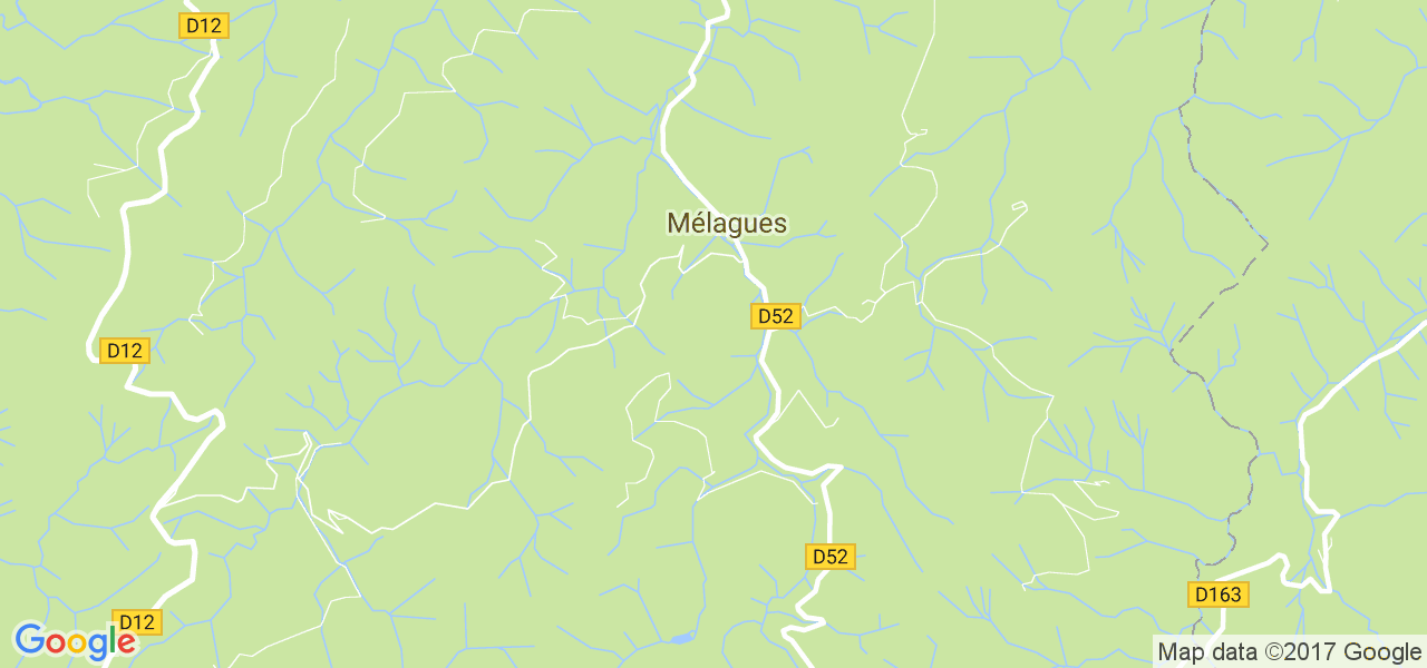 map de la ville de Mélagues