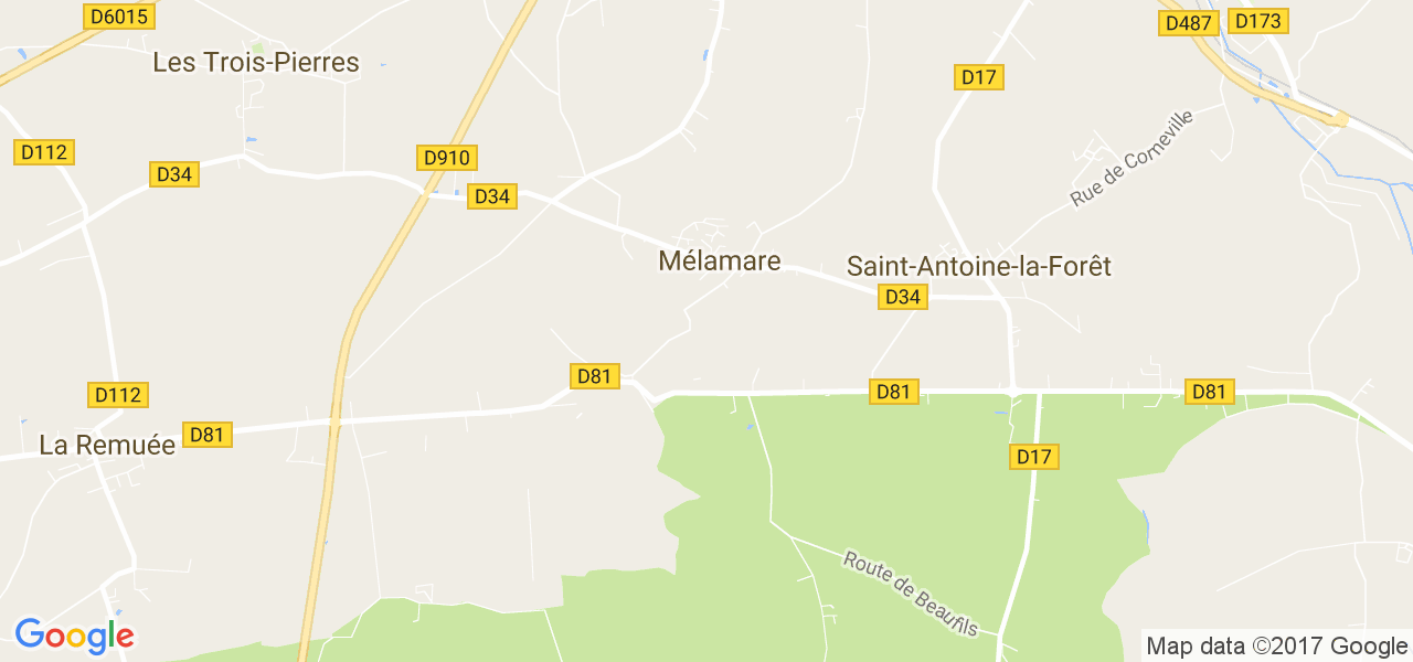 map de la ville de Mélamare