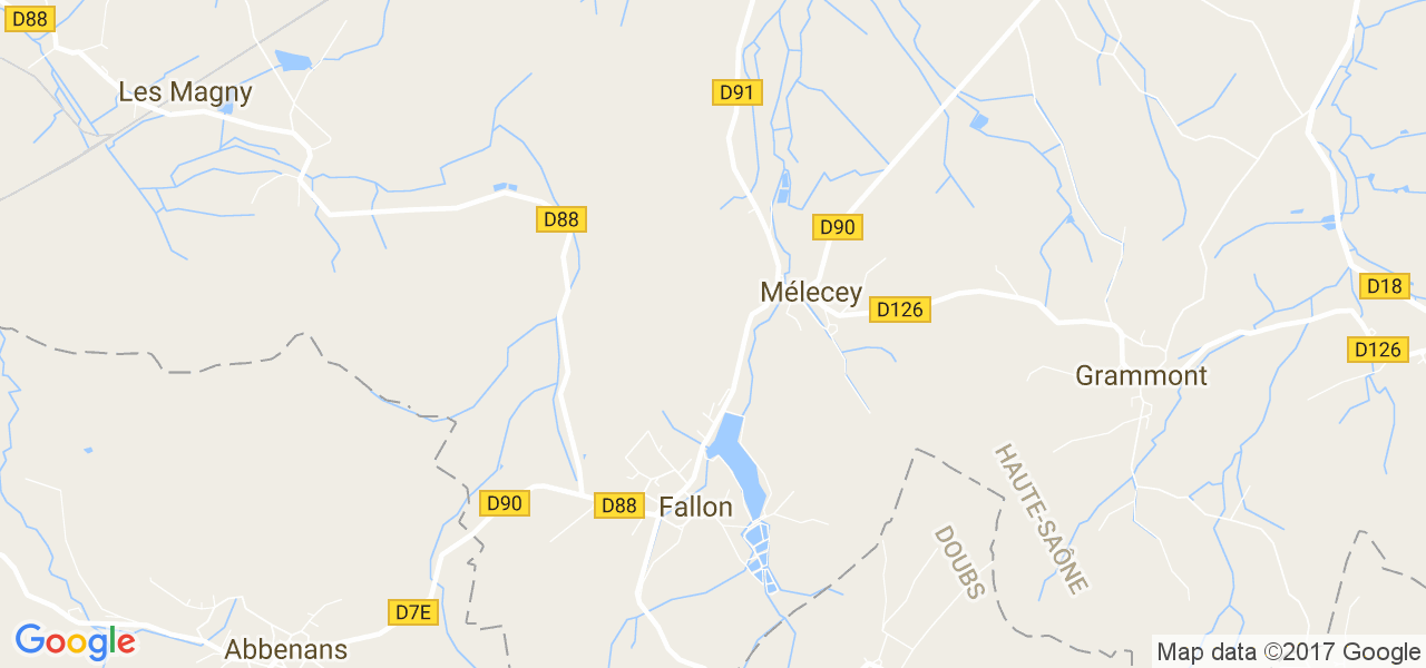 map de la ville de Mélecey