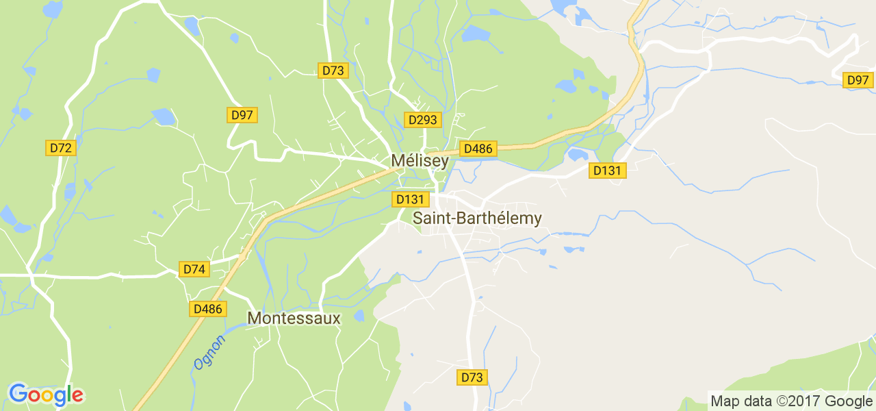 map de la ville de Mélisey