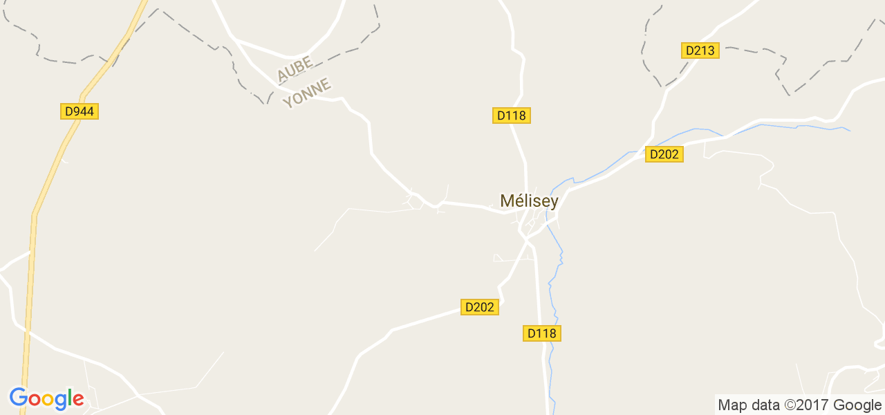 map de la ville de Mélisey