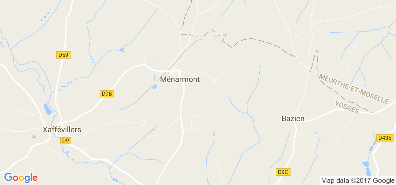 map de la ville de Ménarmont