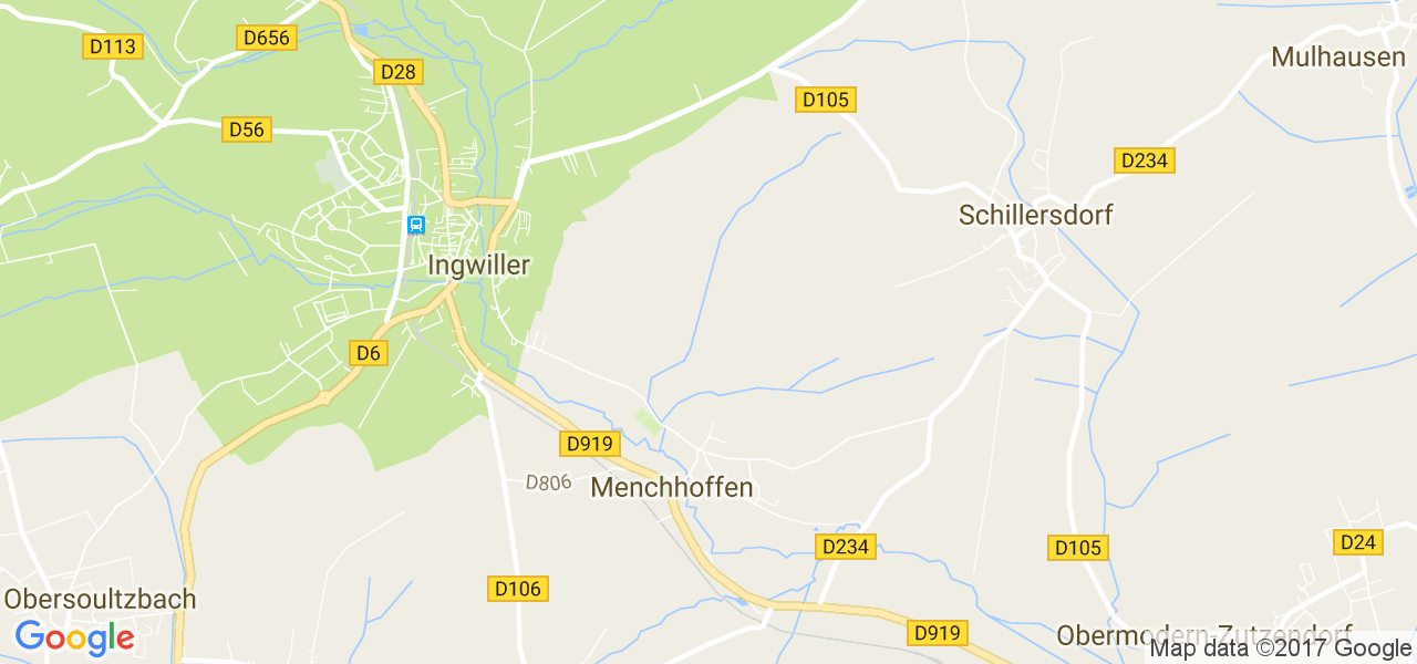 map de la ville de Menchhoffen